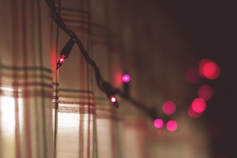 String of Red Lights