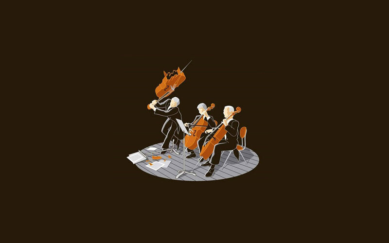 String quartet in chaos