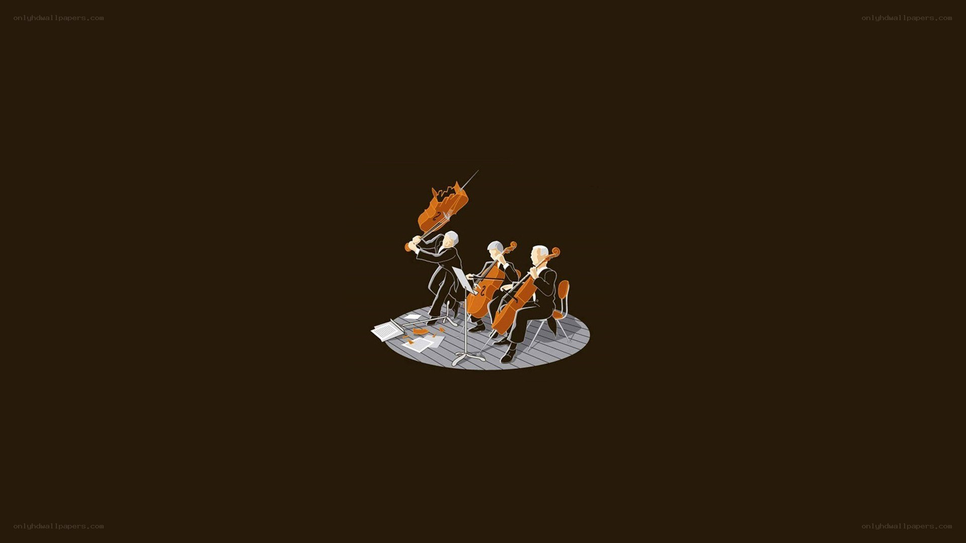 String quartet performing