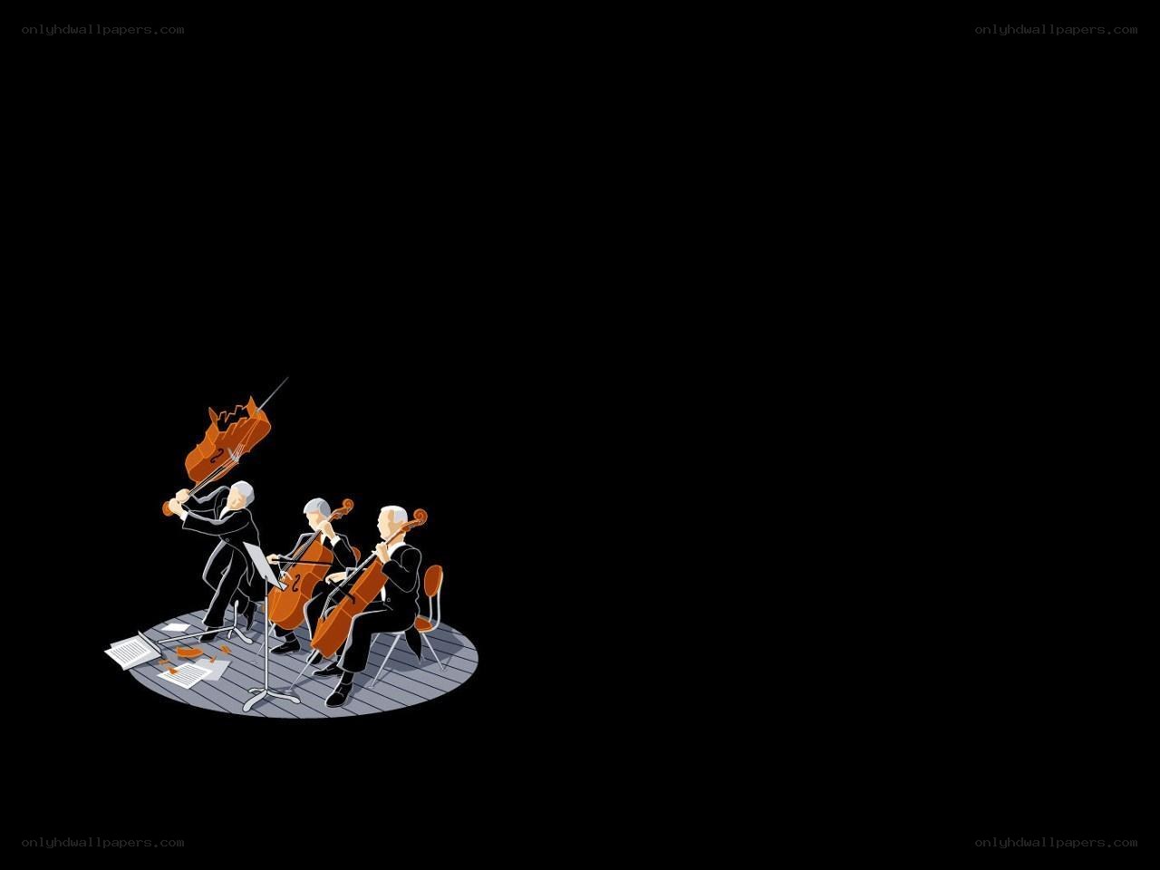 String quartet performing
