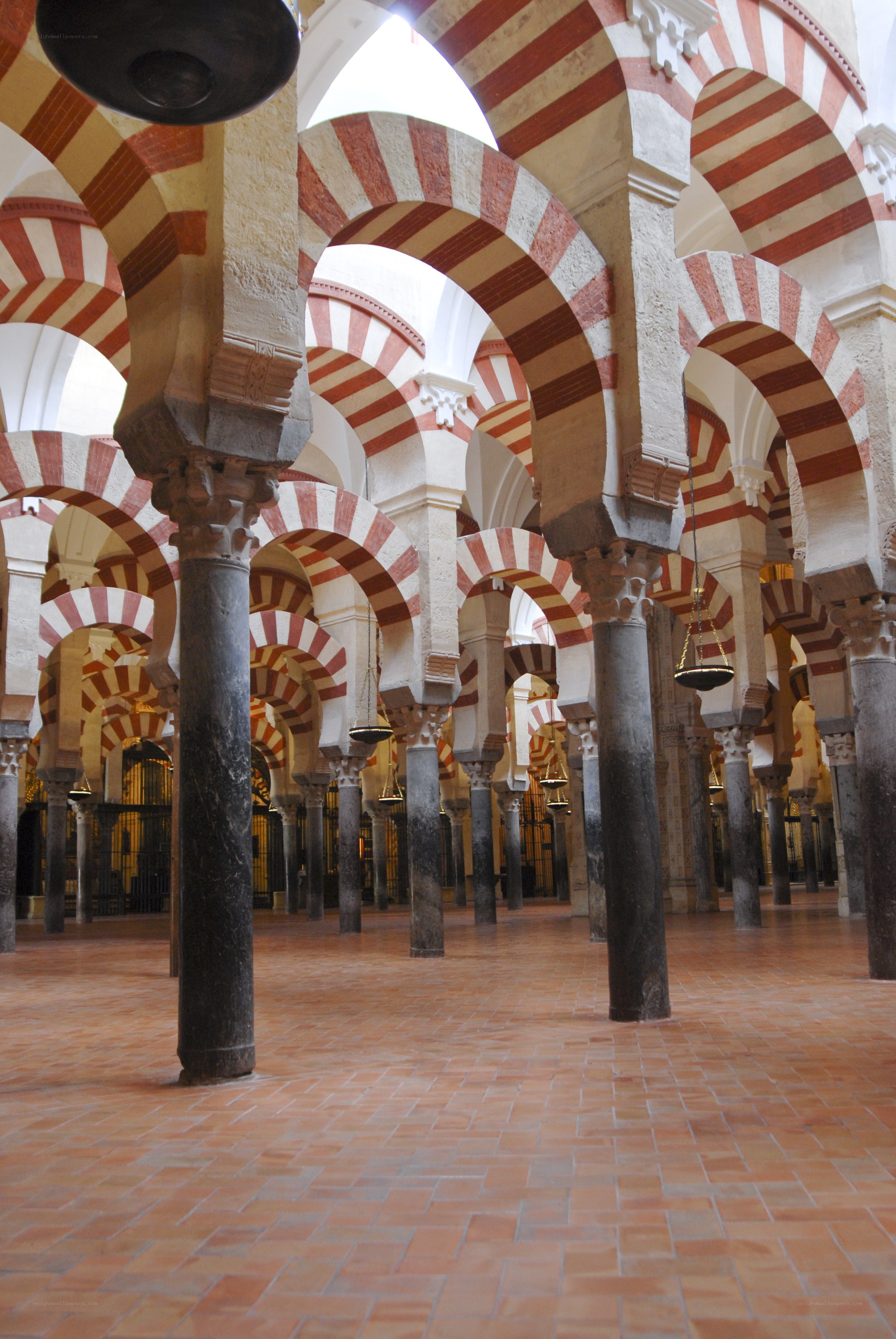 Striped arches in a mosque