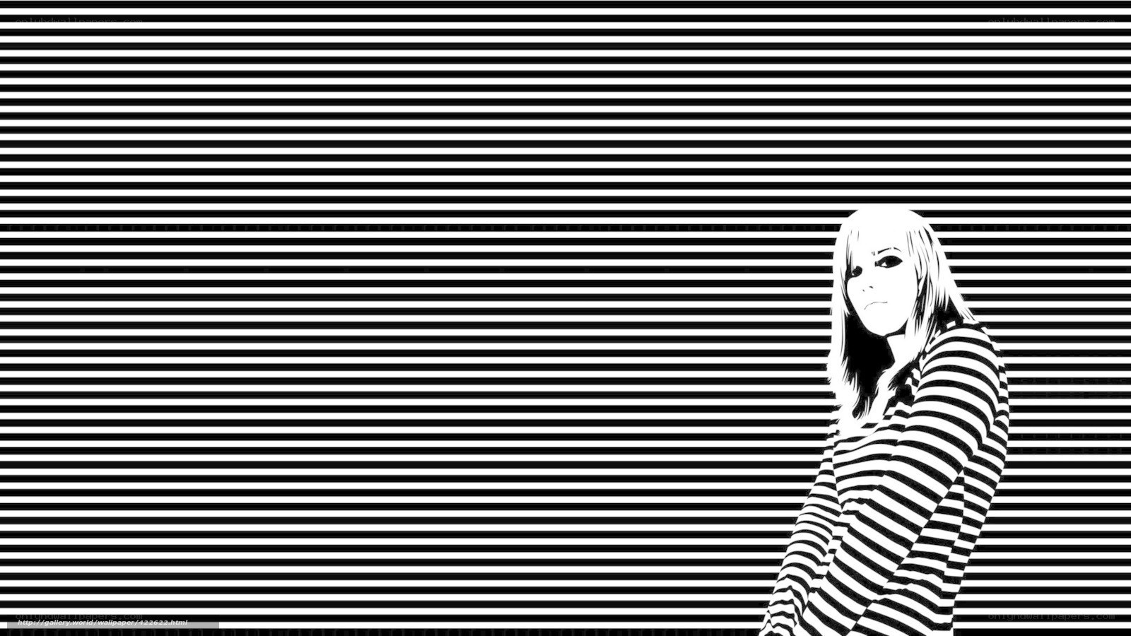 striped background portrait