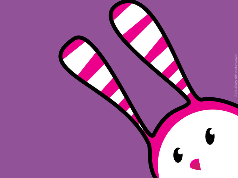 striped bunny ears