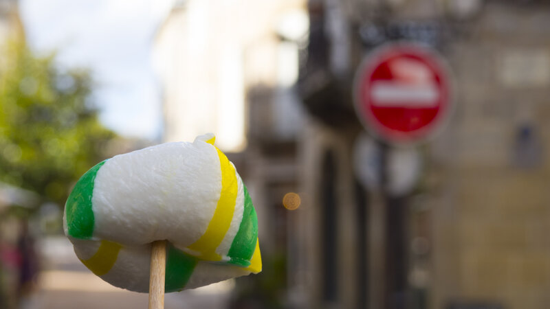 Striped Candy on Stick