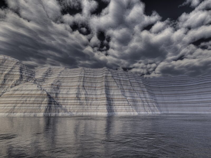 Striped Cliff Face