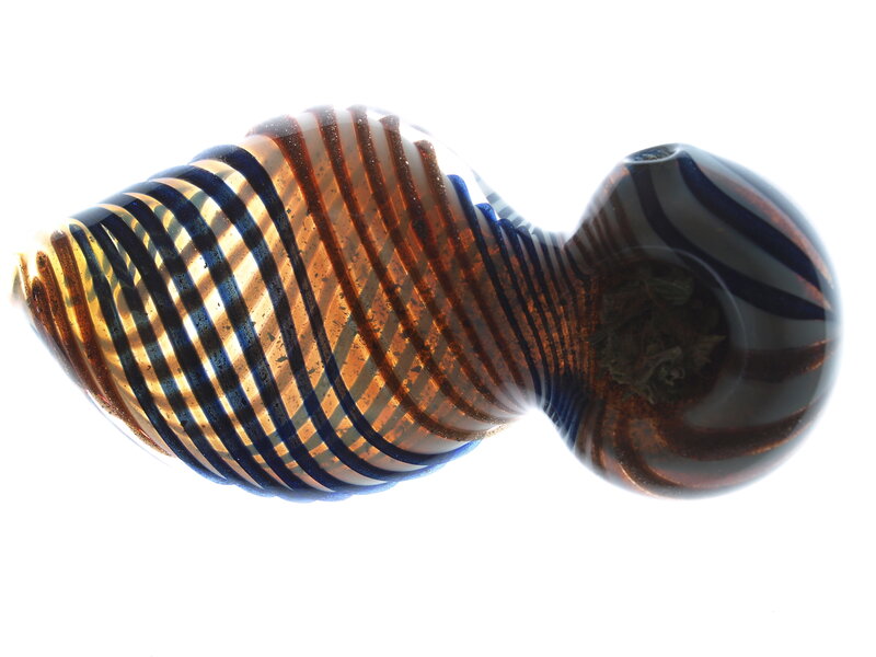 striped glass pipe