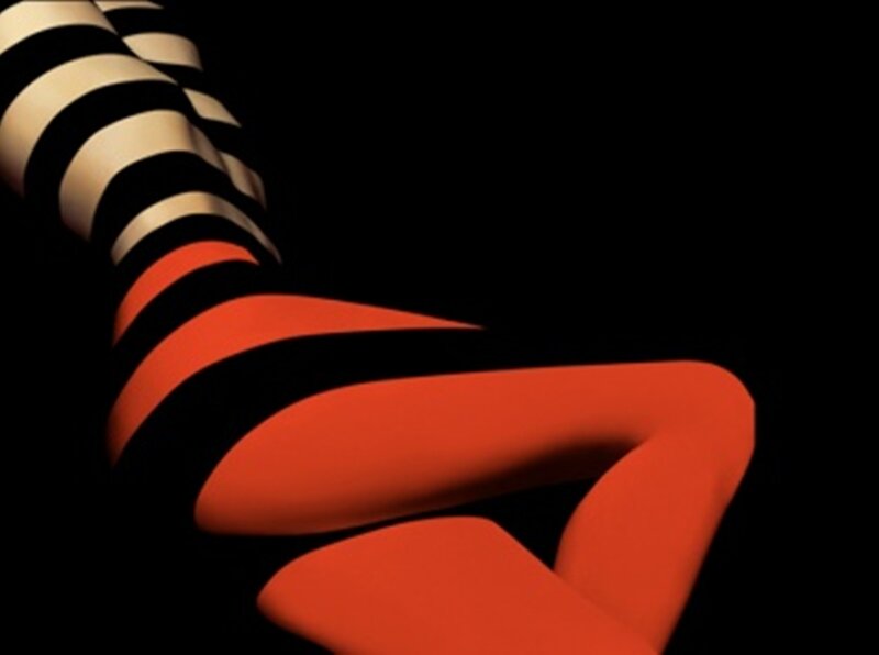 Striped Legs on Black
