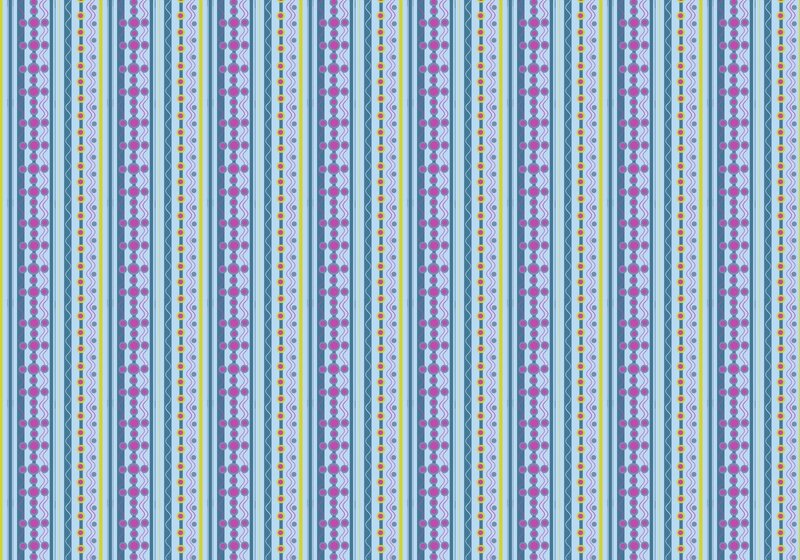 striped pattern with dots
