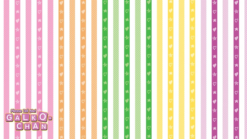 Striped Pattern with Hearts and Stars