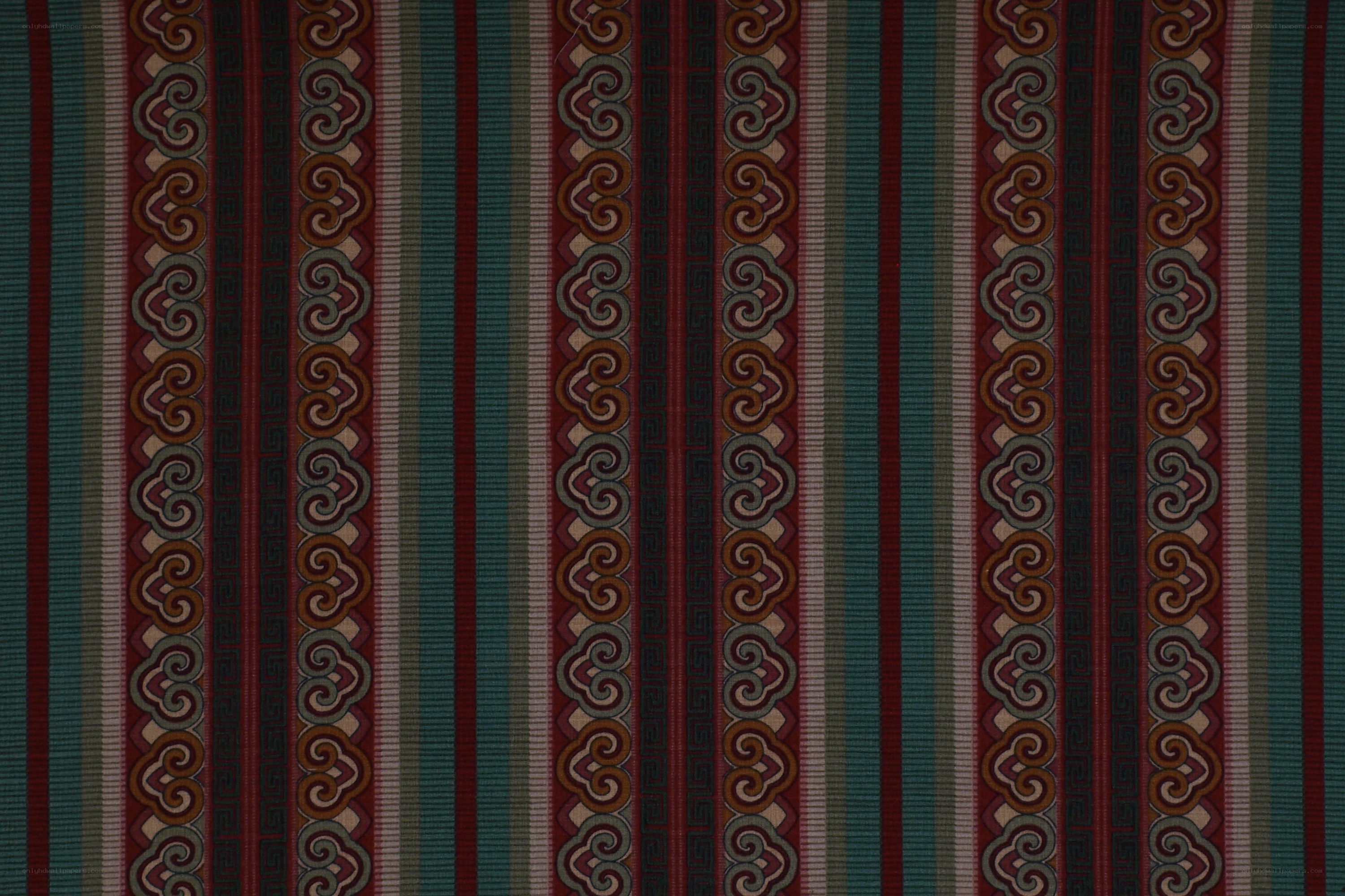 striped pattern with swirls