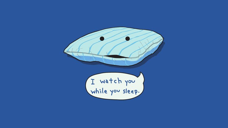 Striped Pillow with Face