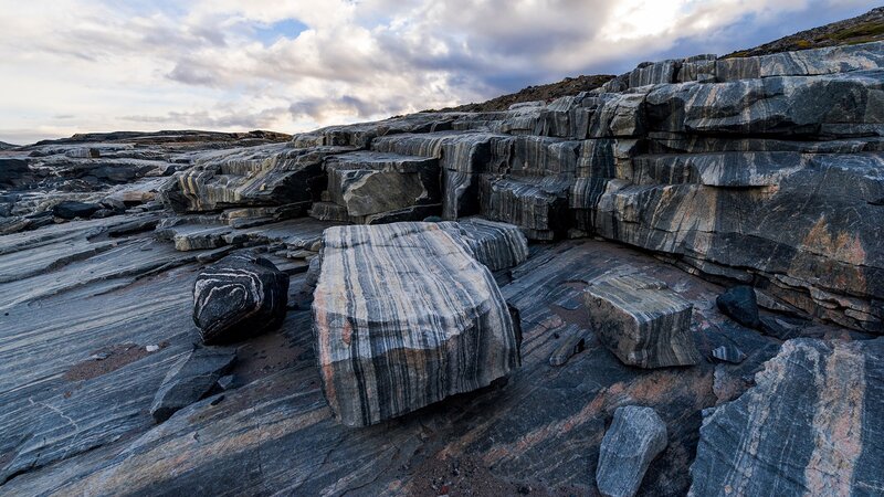 Striped Rock Formations