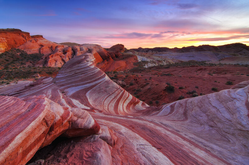 Striped Sandstone Formations