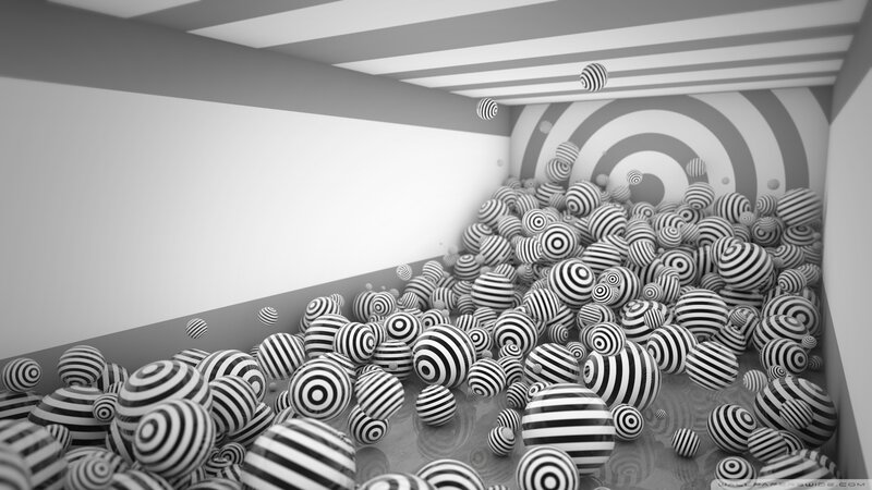 Striped Spheres in Room