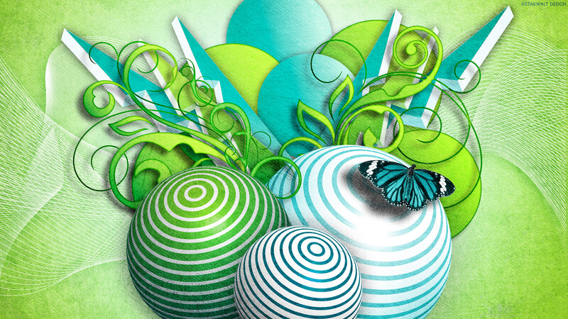 Striped Spheres with Butterfly