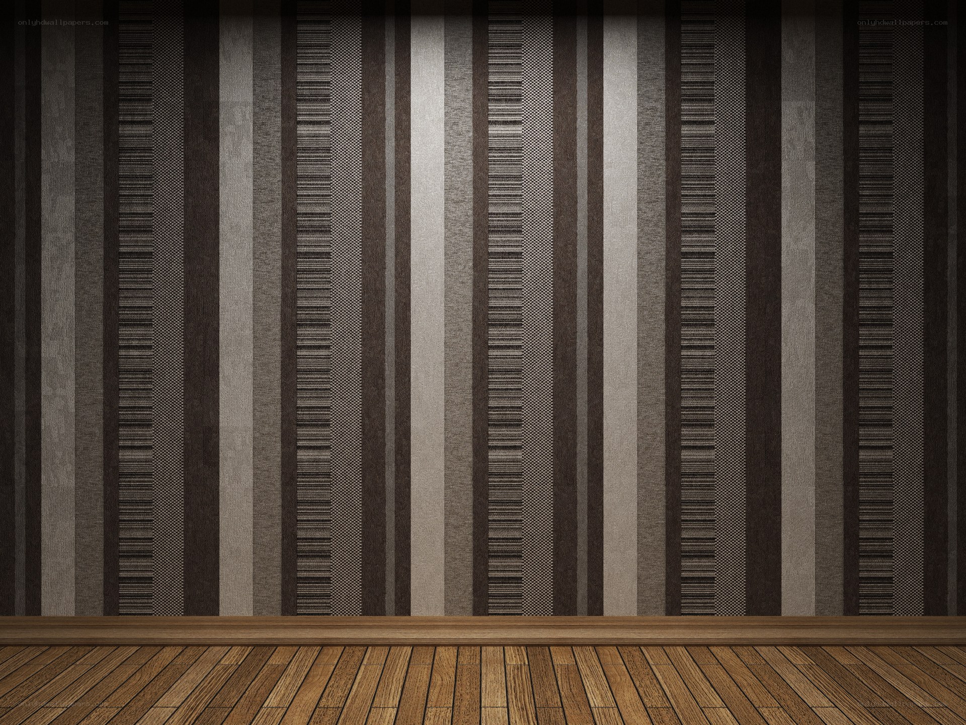 striped wallpaper room interior