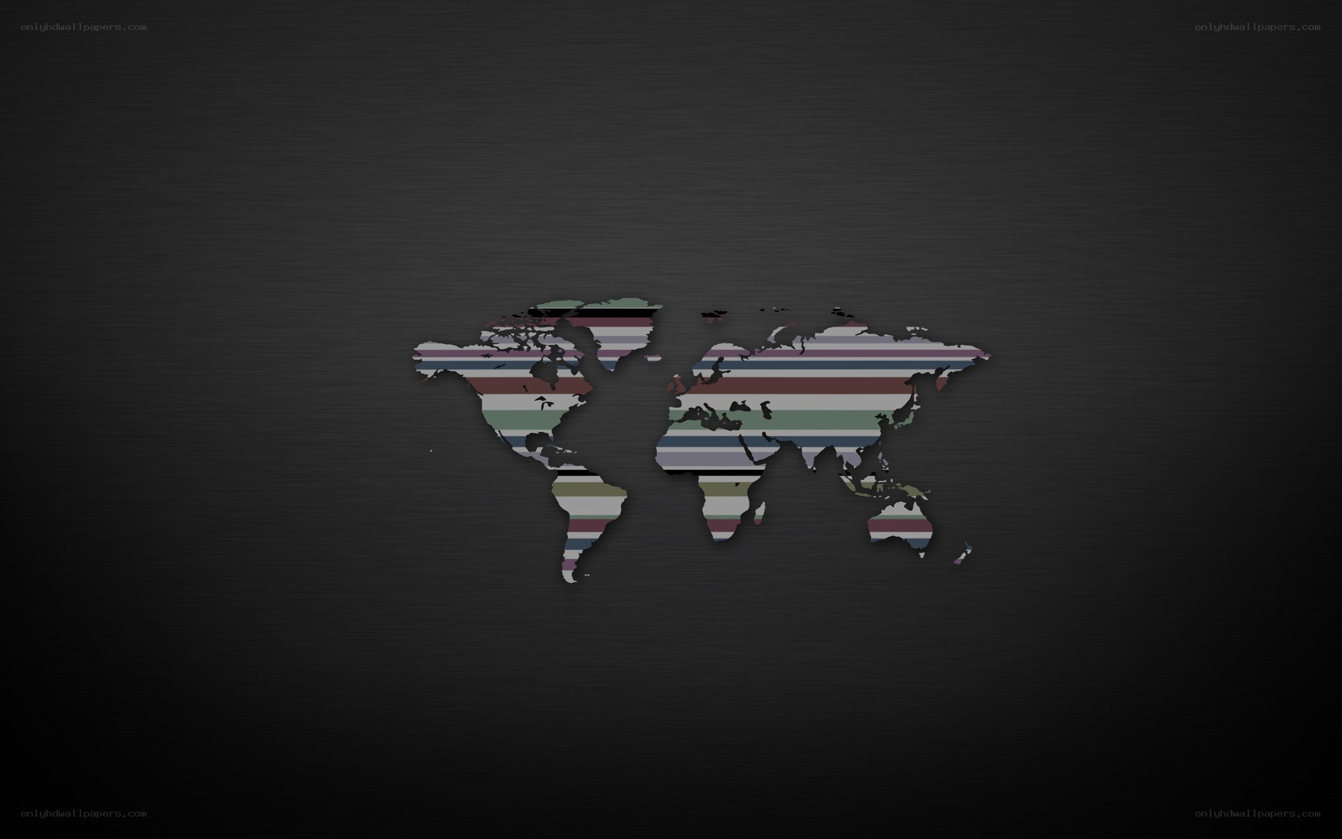 striped world map design