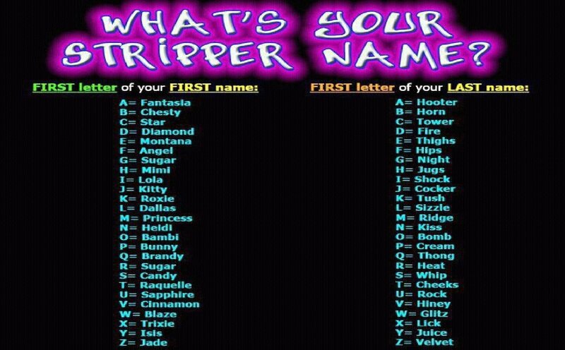 Stripper Name Generator