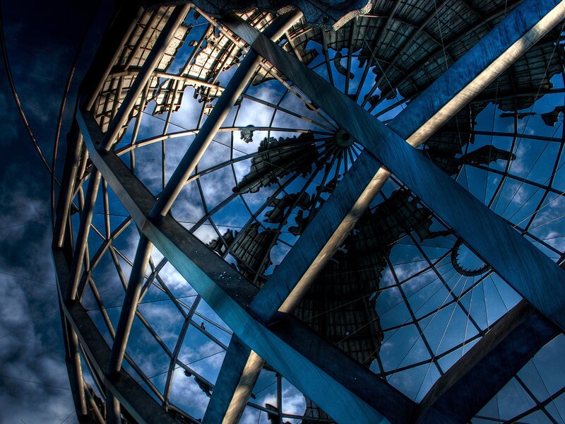 structural framework against sky