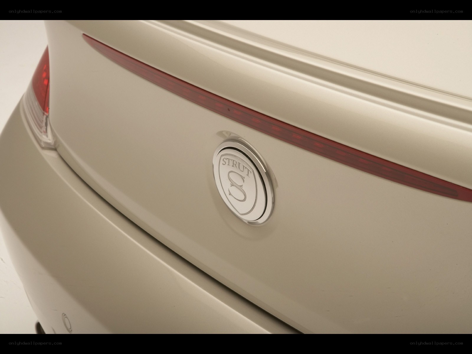 Strut car emblem close-up