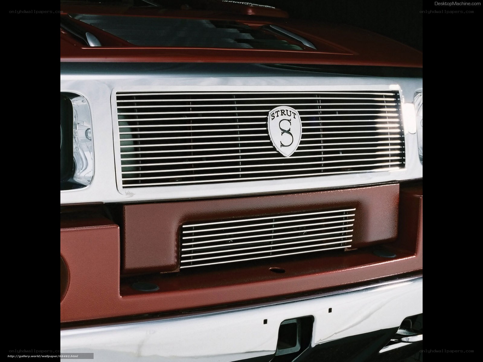 Strut truck grille detail