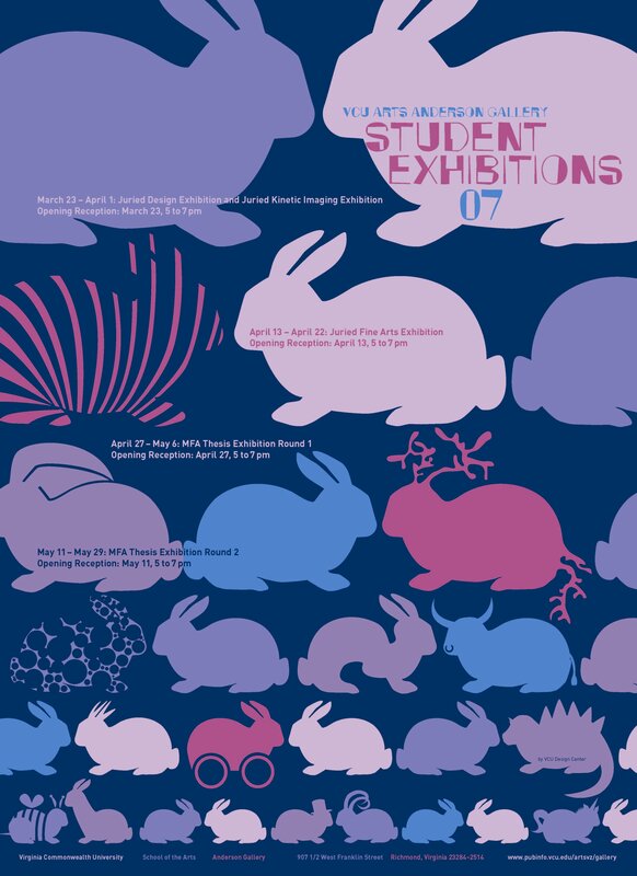 Student Art Exhibitions Poster
