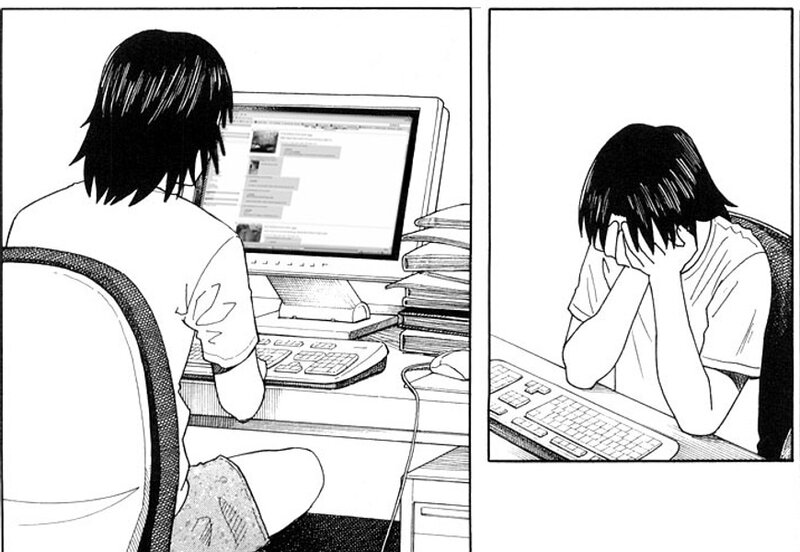 student at computer