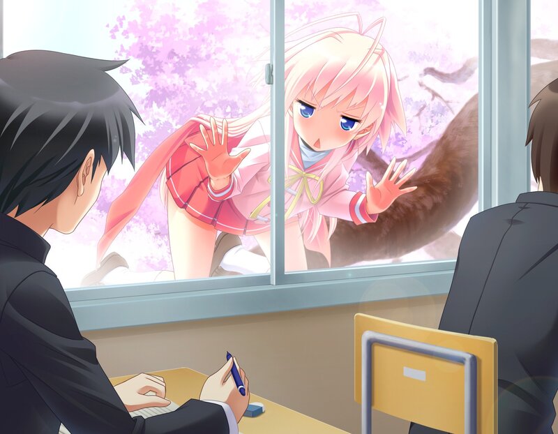 Student at window