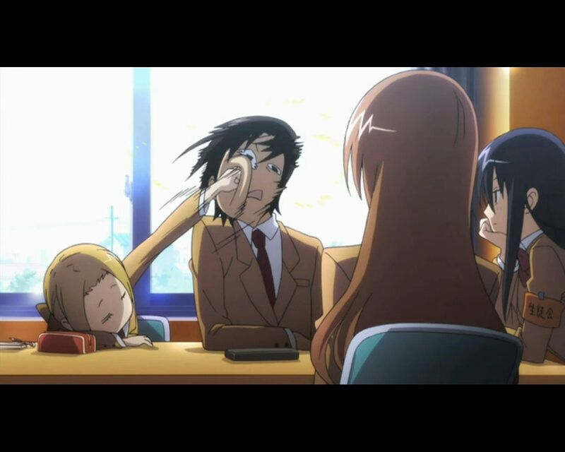 Student being pulled by hair