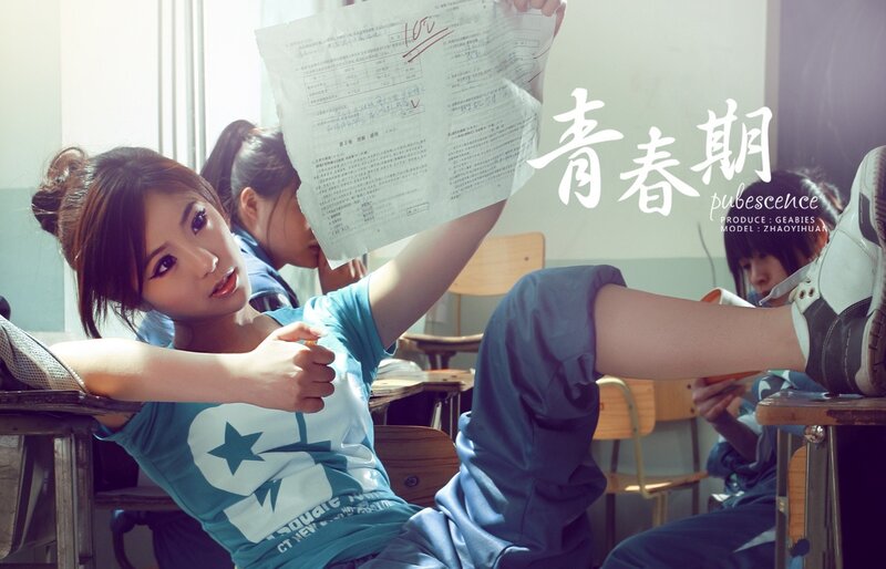 Student holding test paper