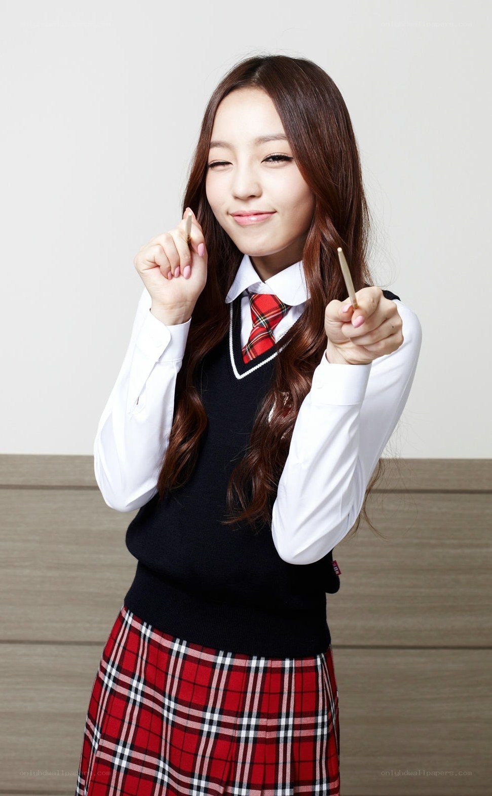 student in school uniform