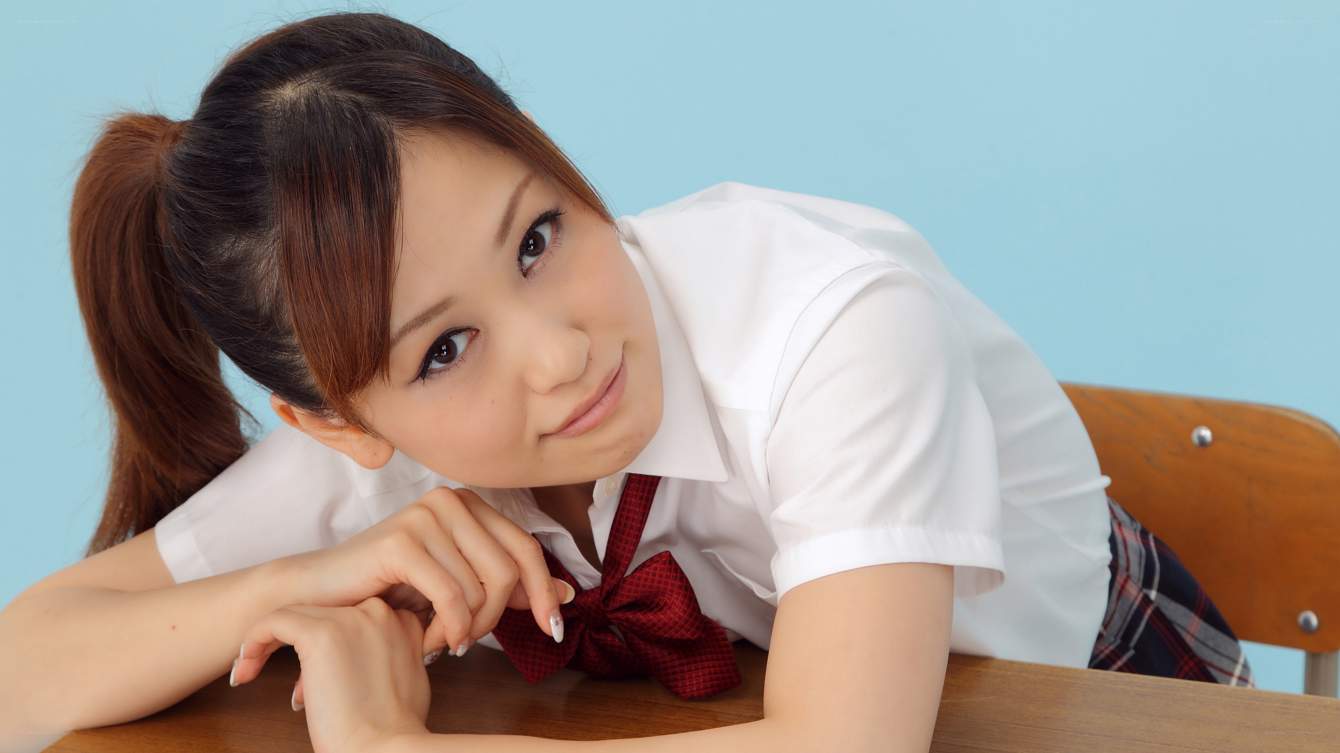 student in school uniform