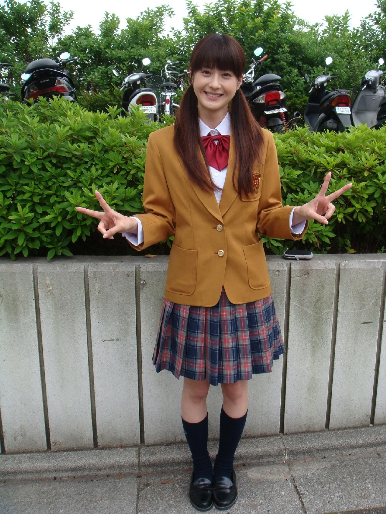 student in school uniform