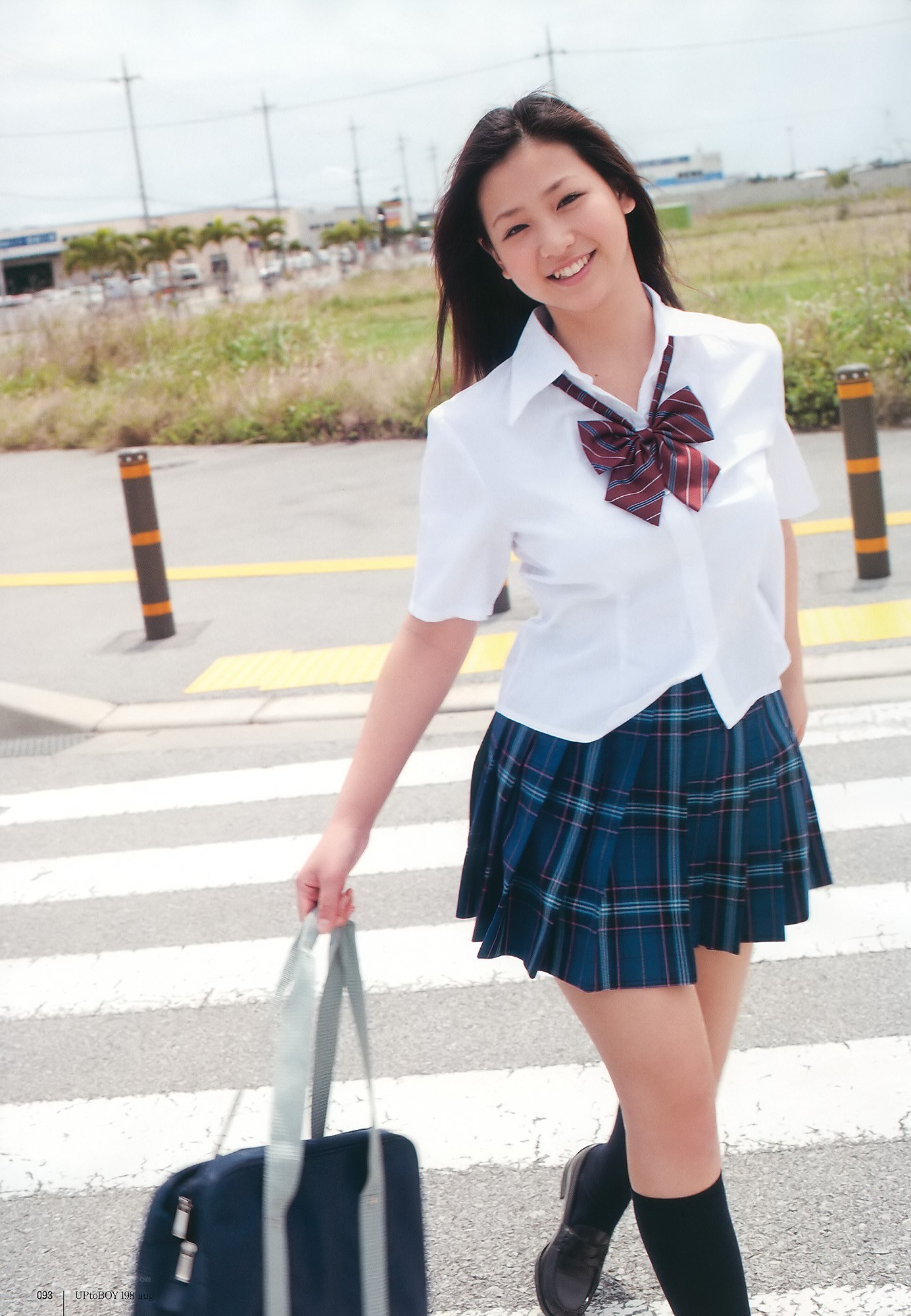 student in school uniform