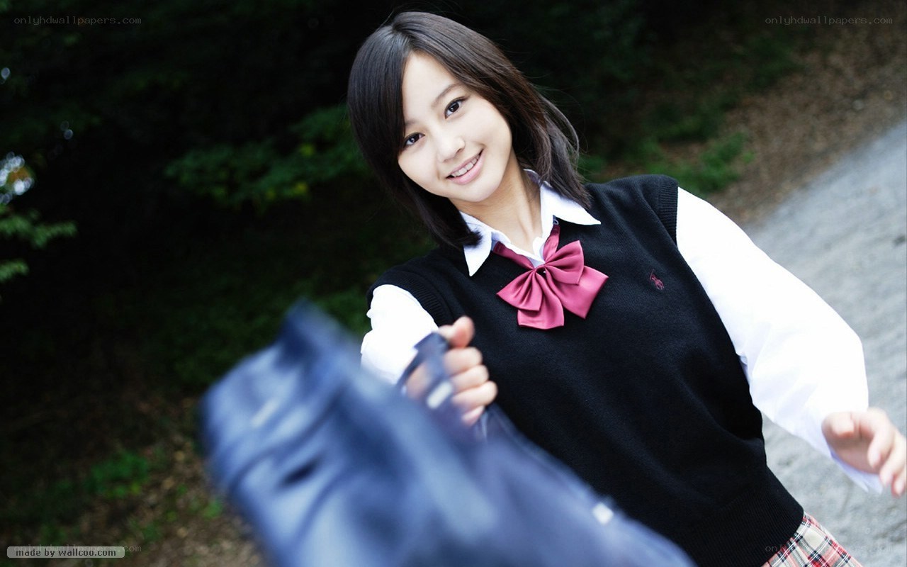 student in school uniform