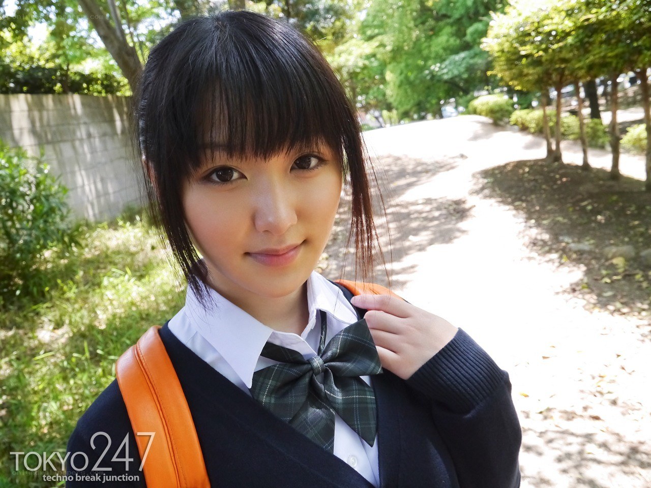 student in school uniform