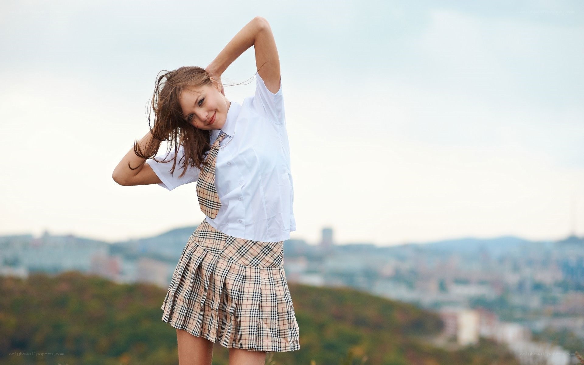 student in school uniform