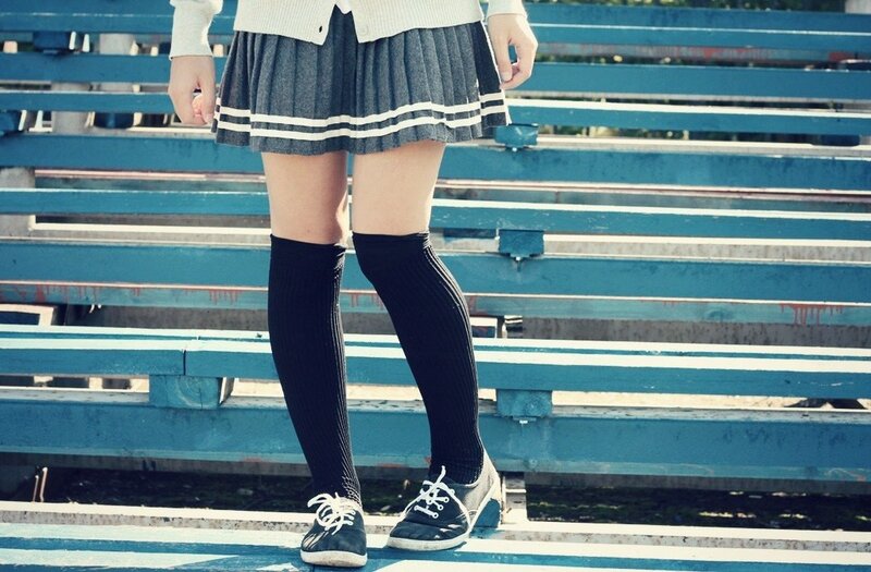 student in school uniform
