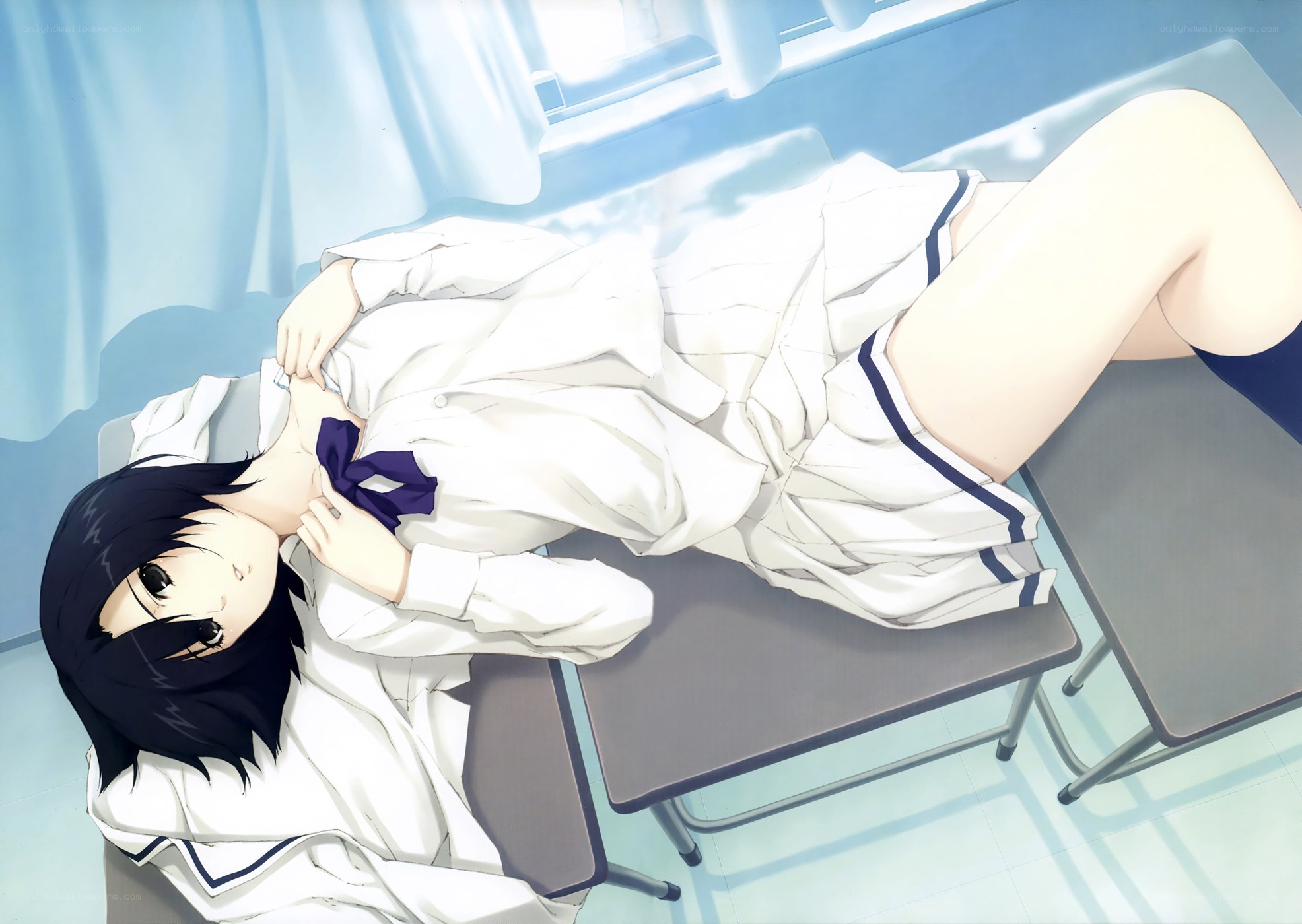 Student in school uniform