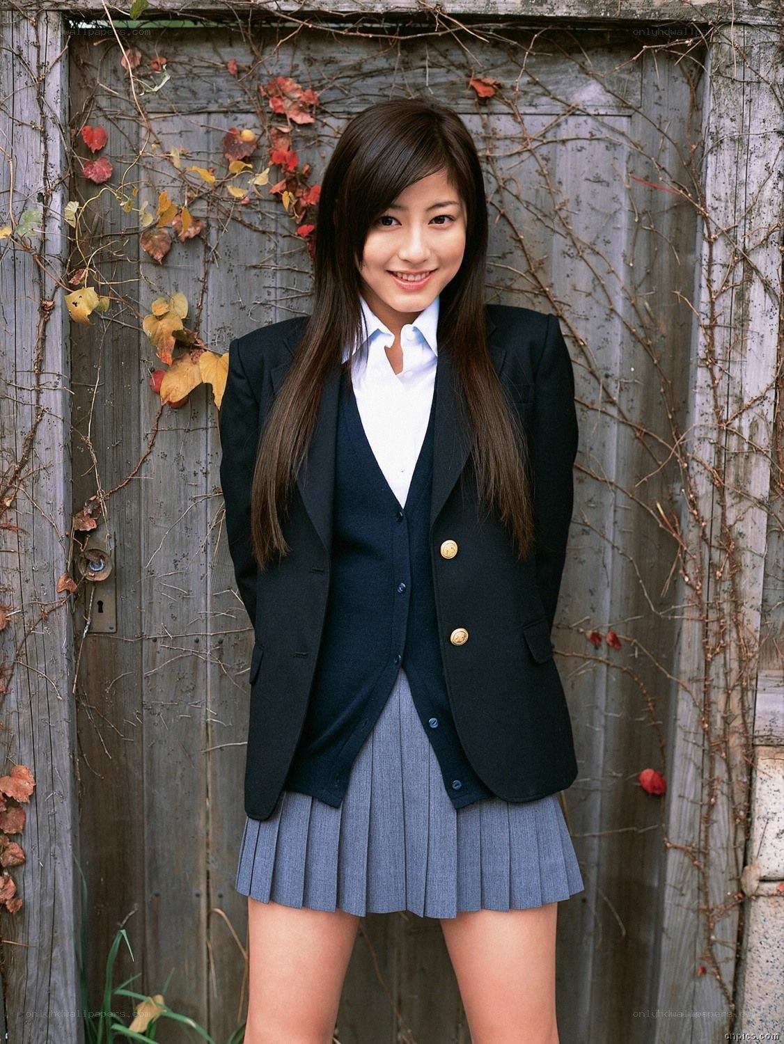 student in school uniform