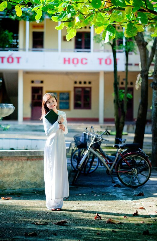 Student in traditional dress