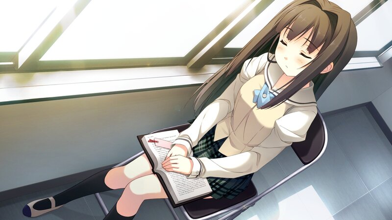 student reading by window