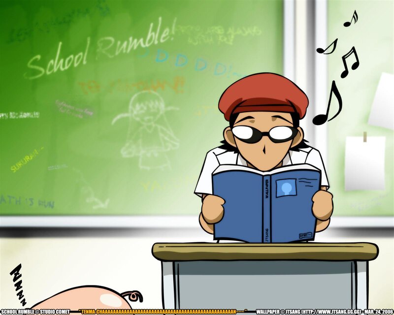 Student reading in classroom