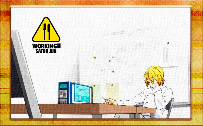 Student working at desk
