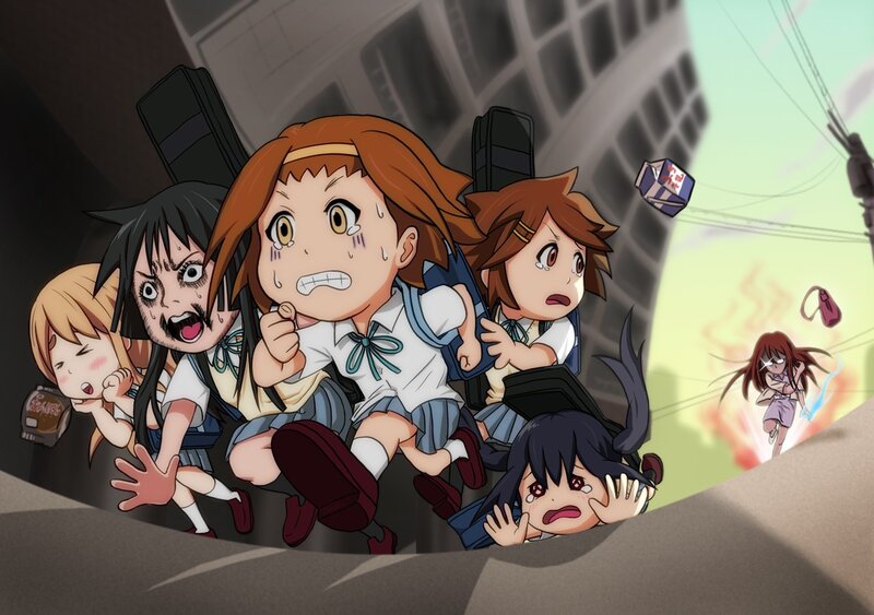 Students fleeing disaster