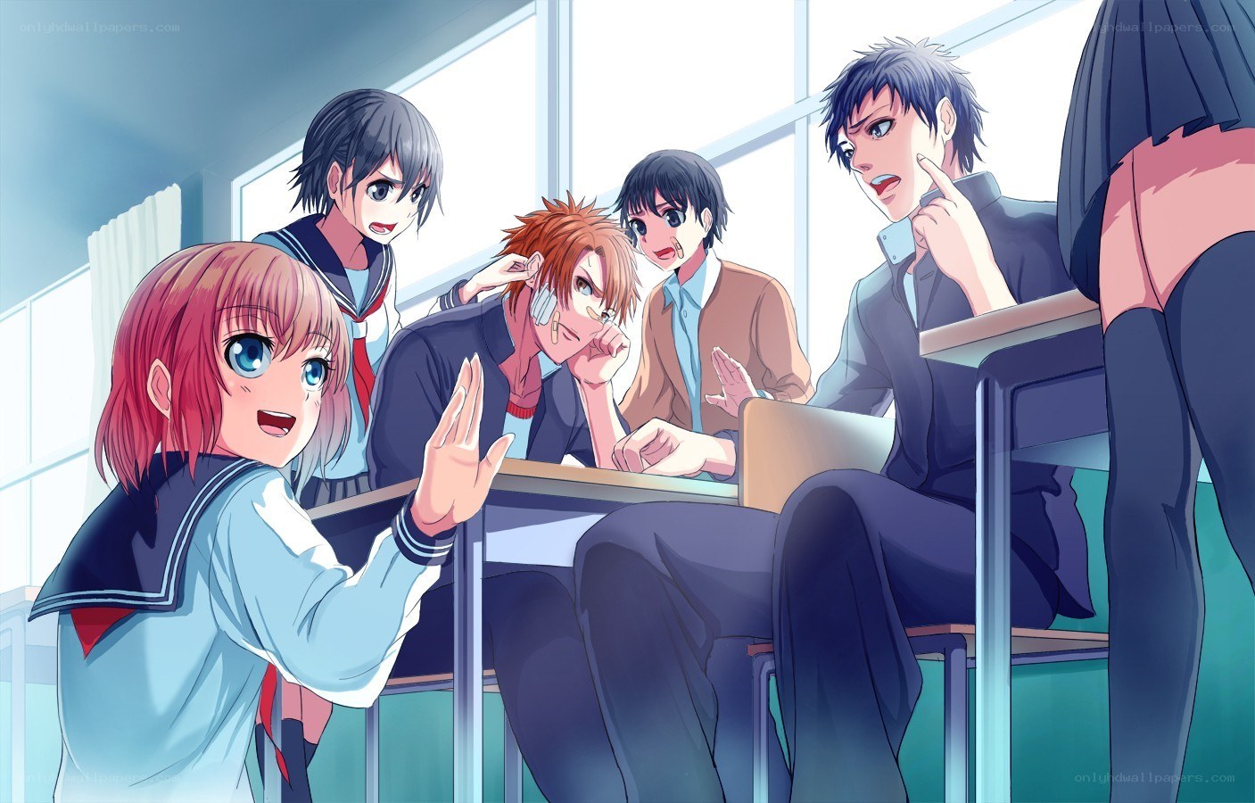 Students in a classroom