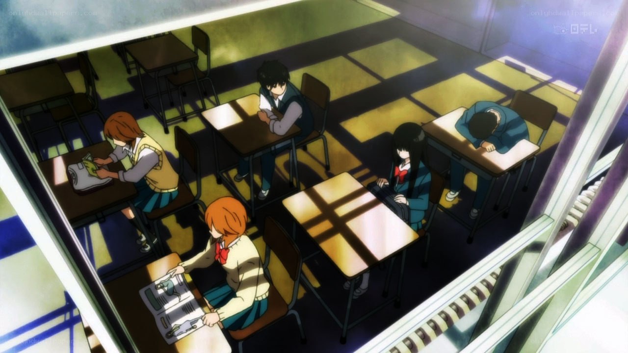 Students in a classroom