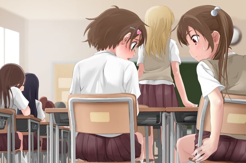 Students in a classroom