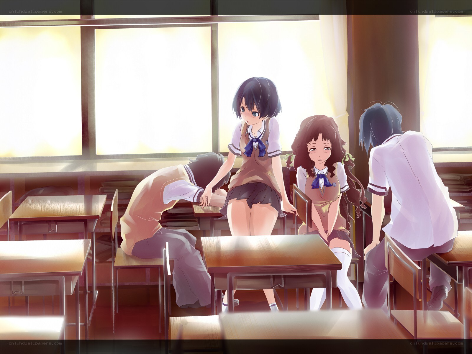 Students in a classroom