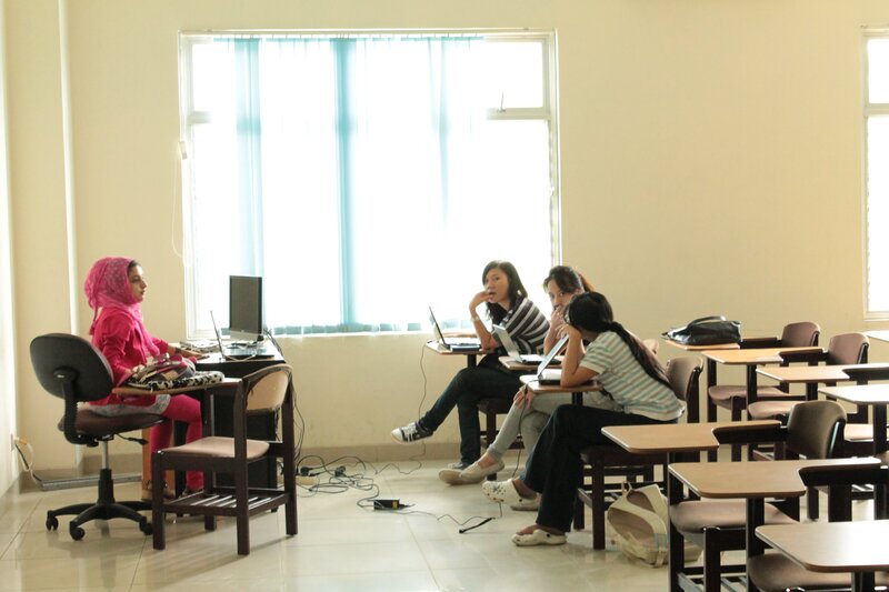 Students in a classroom